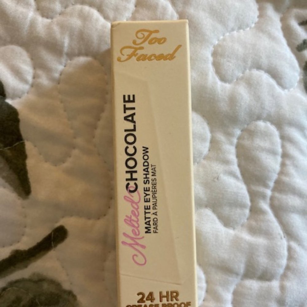 Sale - Too Face Melted Chocolate Matte Eye Shadow - Cocoa Cream NIB - Sealed